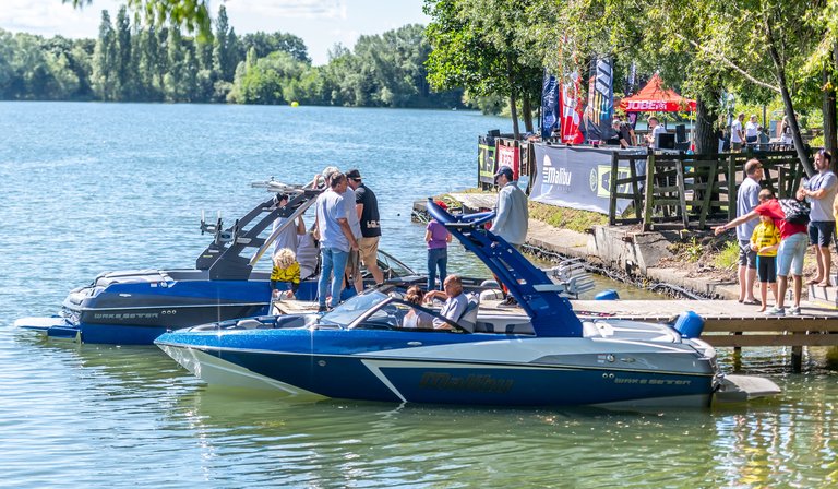 Malibu Boats providing tow and rescue boats at the 2019 UK Nationals - Photo Mantis Pro Media