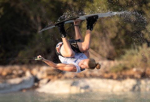 Luca Kidd, TeamGB 🇬🇧, at the 2019 Worlds in Abu Dhabi - Photo Chris West