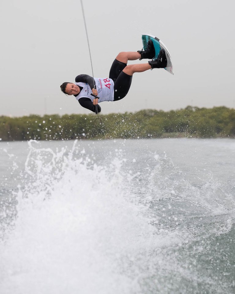 Melissa Lock, TeamGB 🇬🇧, at the 2019 Worlds in Abu Dhabi