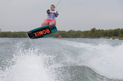 Sarah Partridge, TeamGB 🇬🇧, at the 2019 Worlds in Abu Dhabi - Photo Chris West