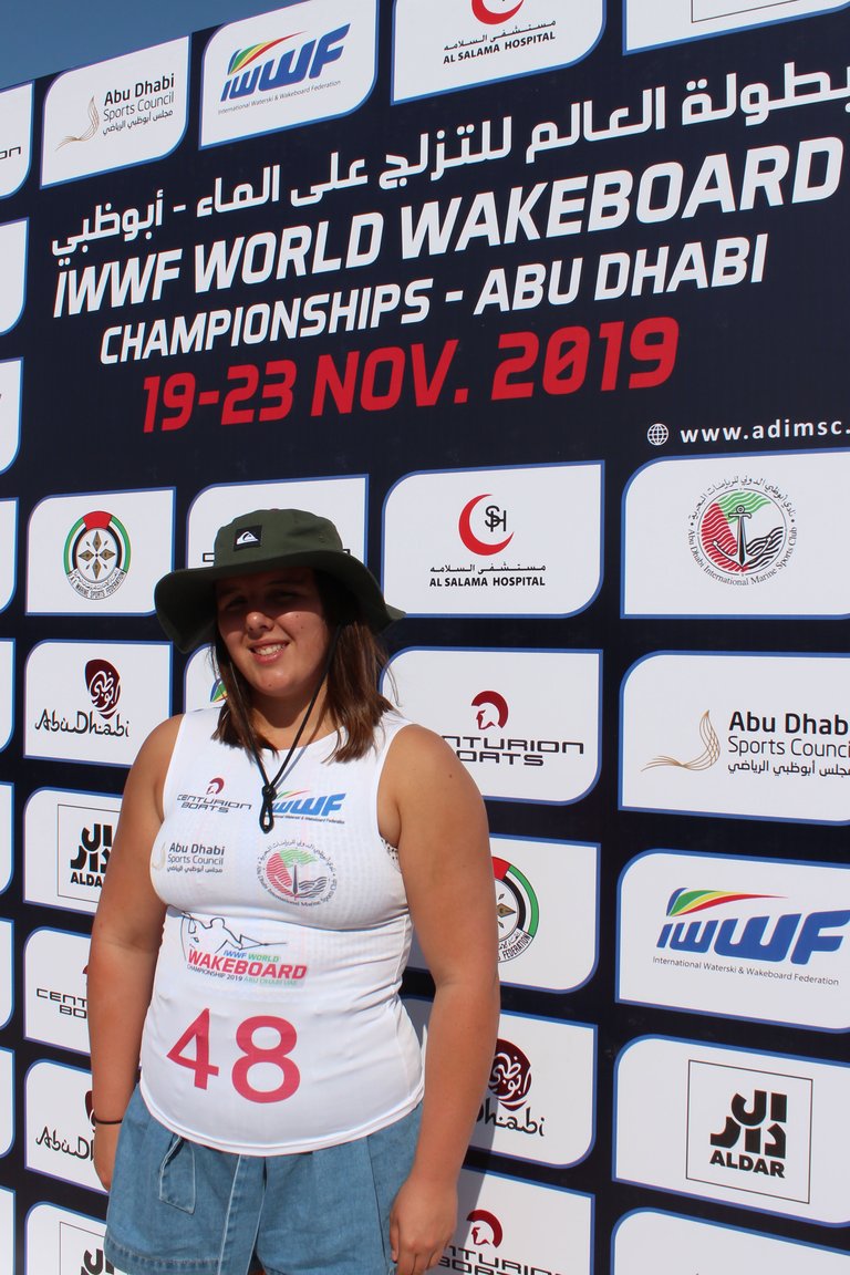 Melissa Lock, TeamGB 🇬🇧, at the 2019 Worlds in Abu Dhabi