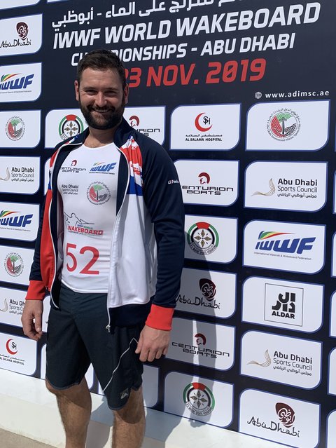 Ross Phillips , TeamGB 🇬🇧, at the 2019 Worlds in Abu Dhabi - Photo Courtney Angus