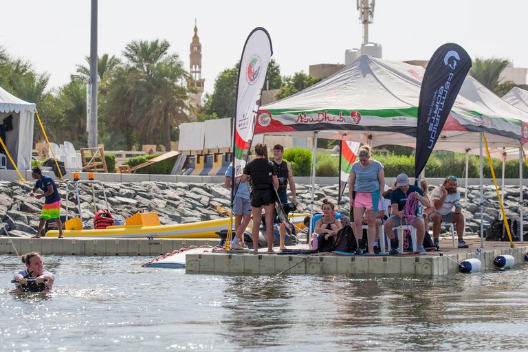 Melissa Lock, TeamGB 🇬🇧, at the 2019 Worlds in Abu Dhabi