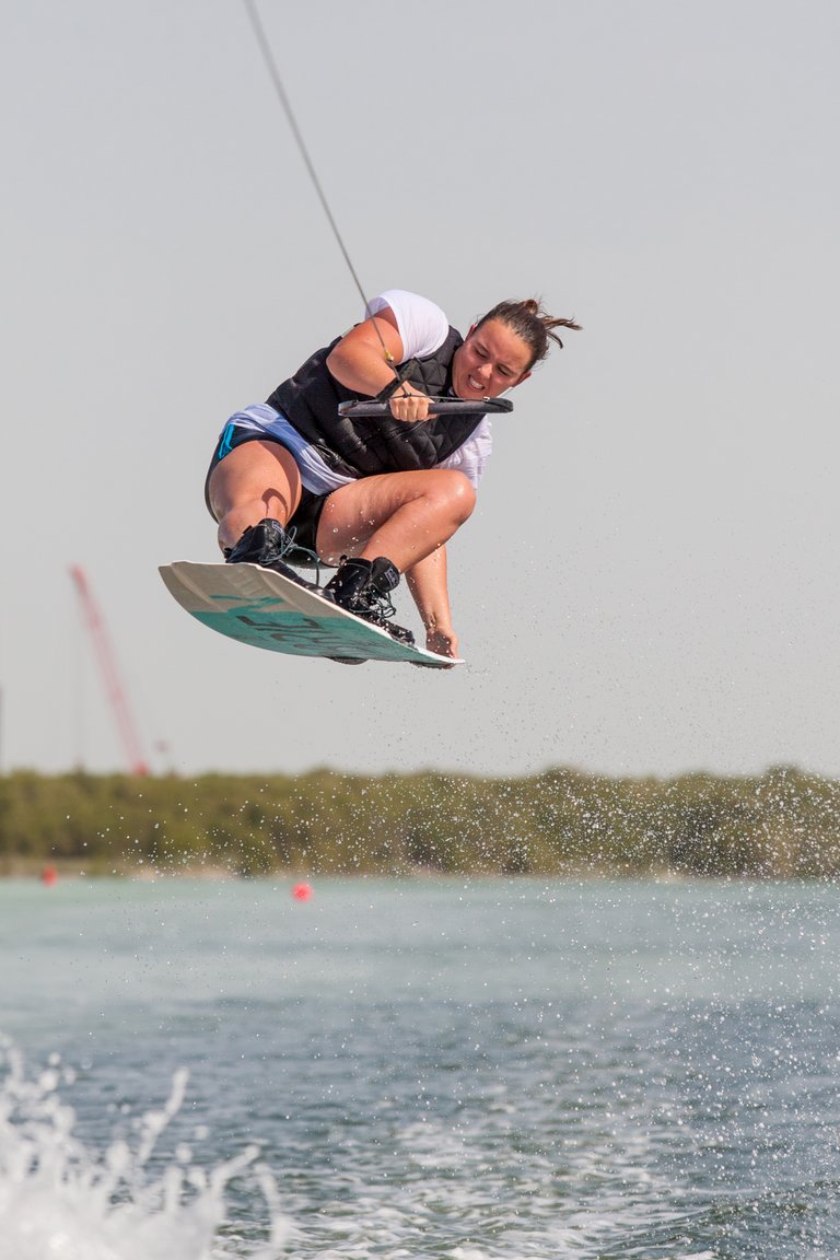Melissa Lock, TeamGB 🇬🇧, at the 2019 Worlds in Abu Dhabi