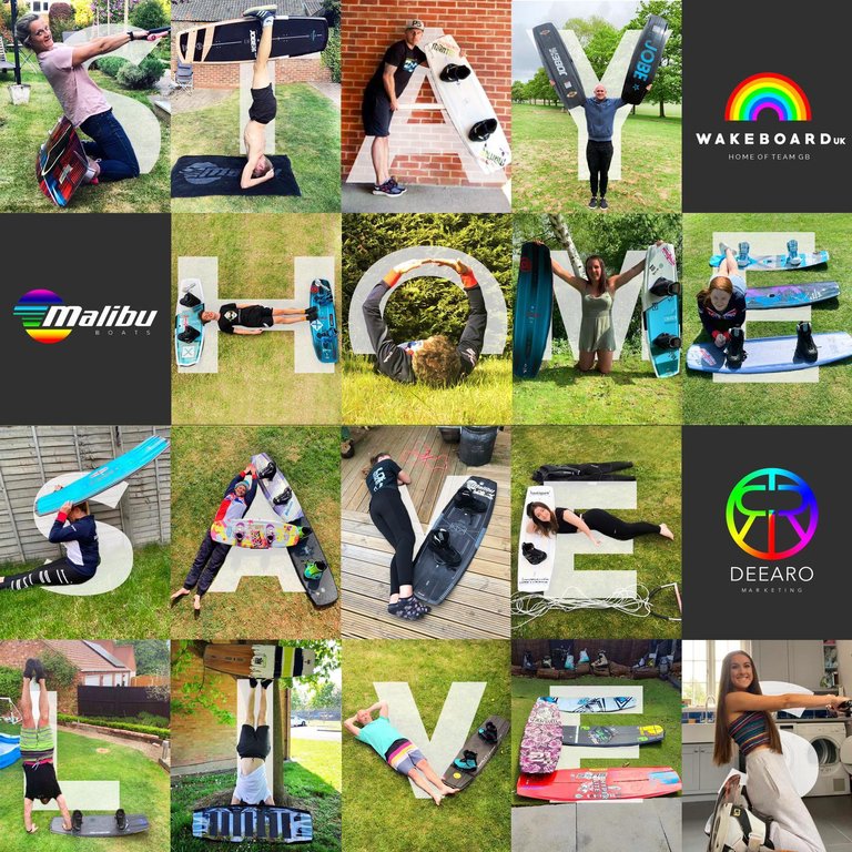 Stay Home Save Lives by the British Wakeboard Squad - Photo Dearo