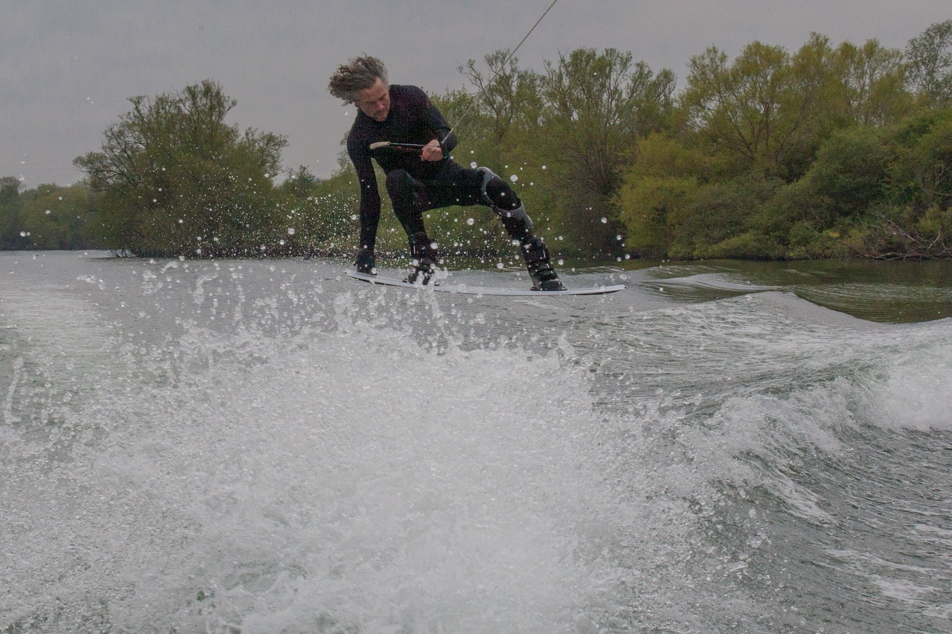 Mark Osmond, TeamGB 🇬🇧, at the 2021 Test Practice Day at Isis Waterski & Wakeboard Club, Reading