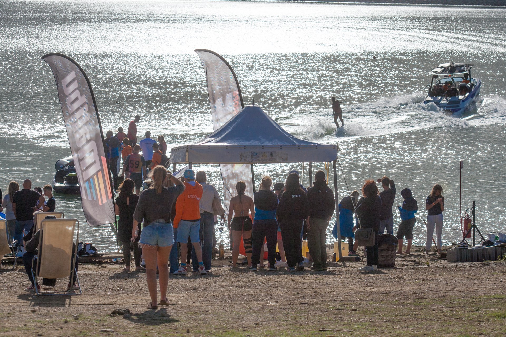 Bright sunshine on water at the 2023 IWWF Europe And Africa Championships