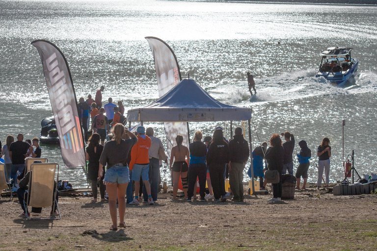 Bright sunshine on water at the 2023 IWWF Europe And Africa Championships - Photos Mark Osmond