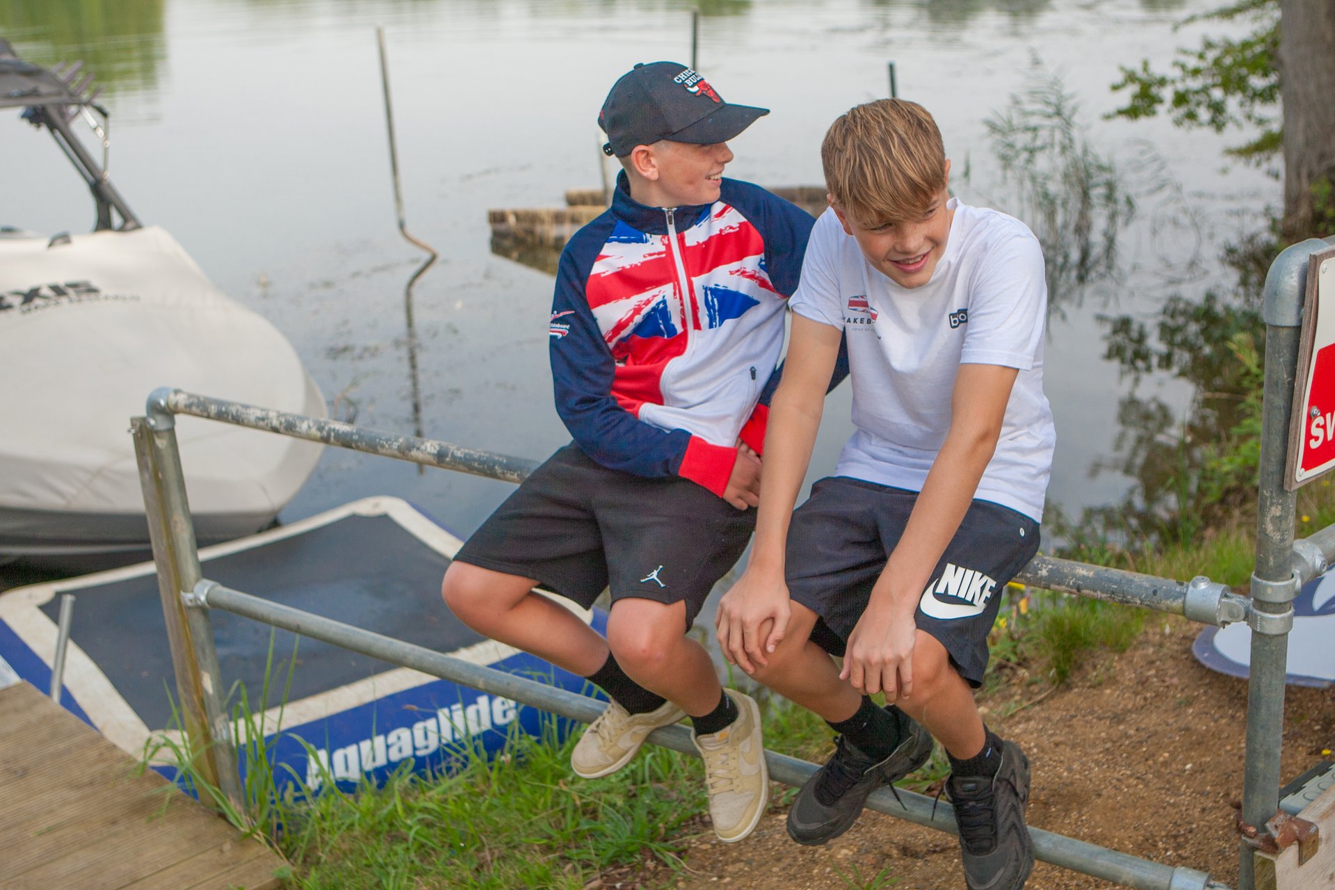 Marley and Charlie at the 2023 Malibu Boats Sep Practice at Xtreme Wake