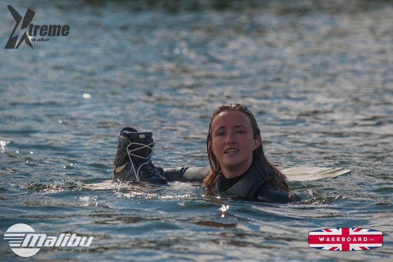 Charlotte Millward at the 2023 Malibu Boats Xtreme Wake Practice