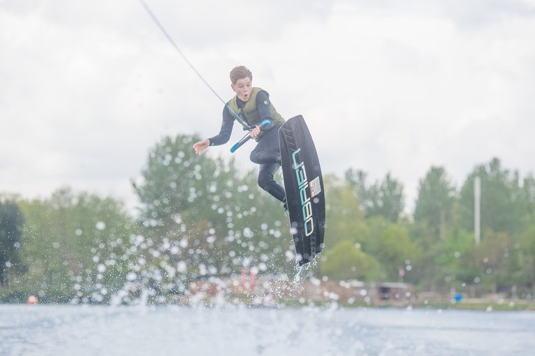 Charlie Lloyd at the 2023 Quays Wake And Ski Practice