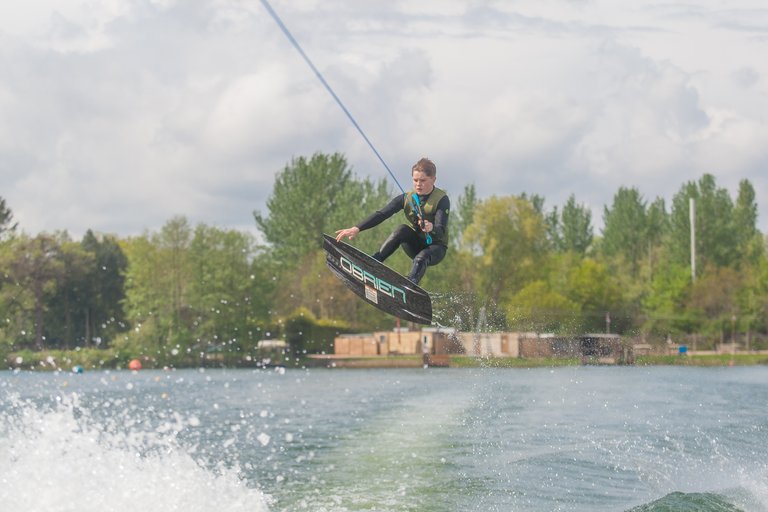 Charlie Lloyd at the 2023 Quays Wake And Ski Practice
