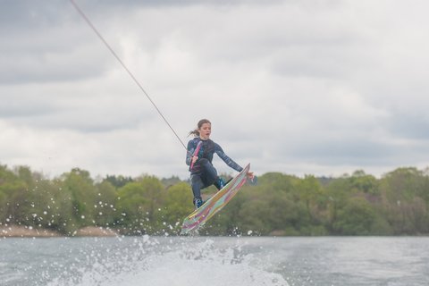 Isabelle Lloyd at the 2023 Quays Wake And Ski Practice - Photo Mark Osmond