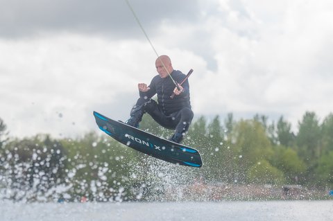 Mark Goldsmith at the 2023 Quays Wake And Ski Practice - Photo Mark Osmond