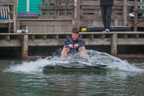 Matt Mccreadie at the 2023 Quays Wake And Ski Practice - Photo Mark Osmond