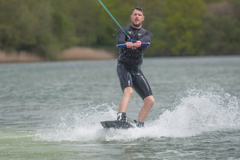 Matt Mccreadie at the 2023 Quays Wake And Ski Practice - Photo Mark Osmond