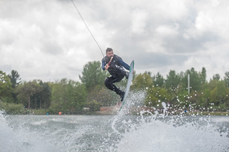 Nick Deboer at the 2023 Quays Wake And Ski Practice