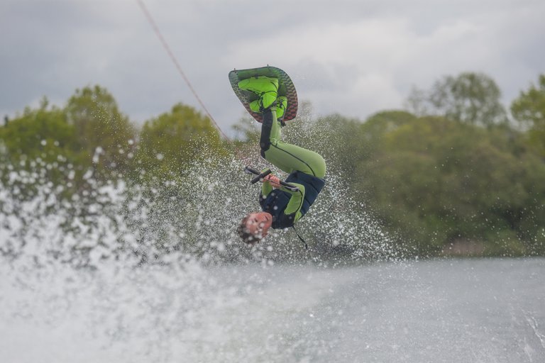 Ollie Phillips at the 2023 Team GB Wakeboard Practice at Quays Wake And Ski