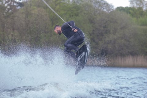 Ross Phillips at the 2023 Quays Wake And Ski Practice - Photo Mark Osmond