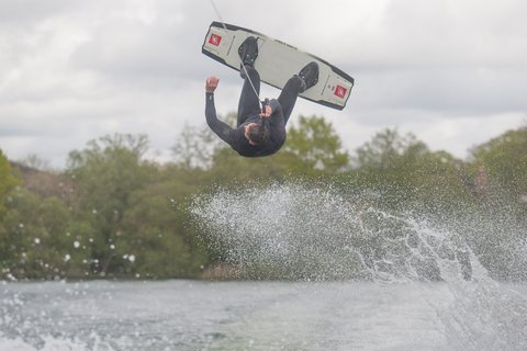 Ross Phillips at the 2023 Quays Wake And Ski Practice - Photo Mark Osmond