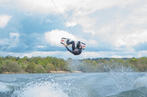Ross Phillips at the 2023 Quays Wake And Ski Practice - Photo Mark Osmond