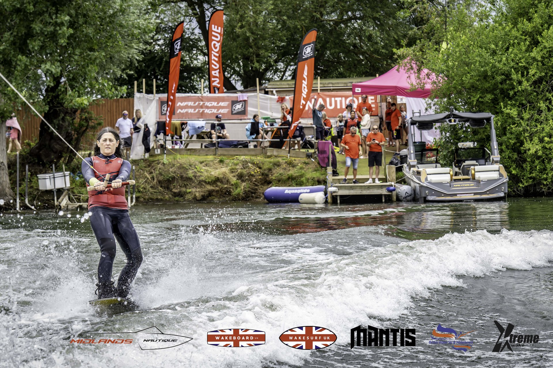 Rider at the 2024 Midlands Nautique UK Wake Nationals Wakeboard