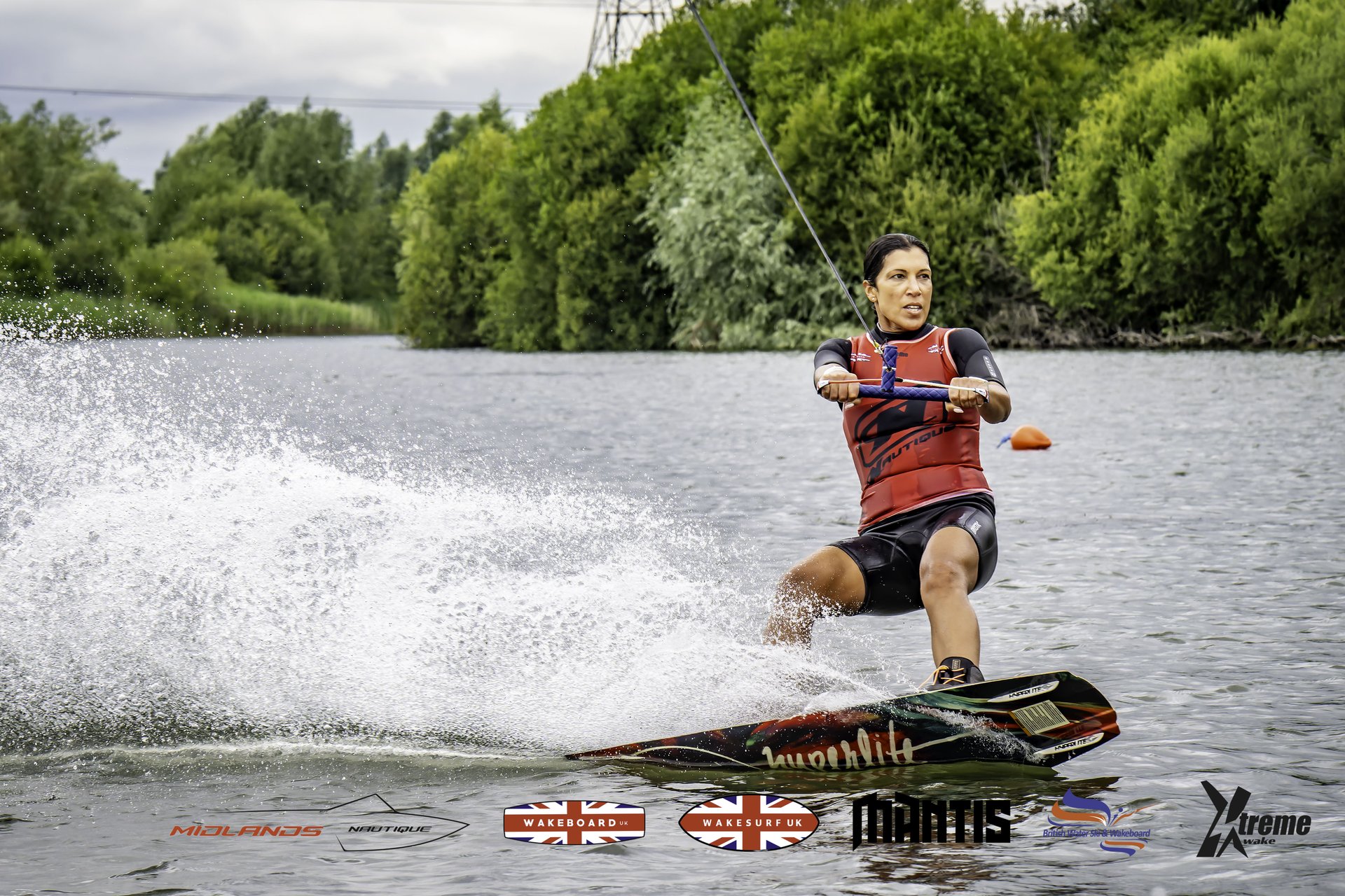 Rider at the 2024 Midlands Nautique UK Wake Nationals Wakeboard
