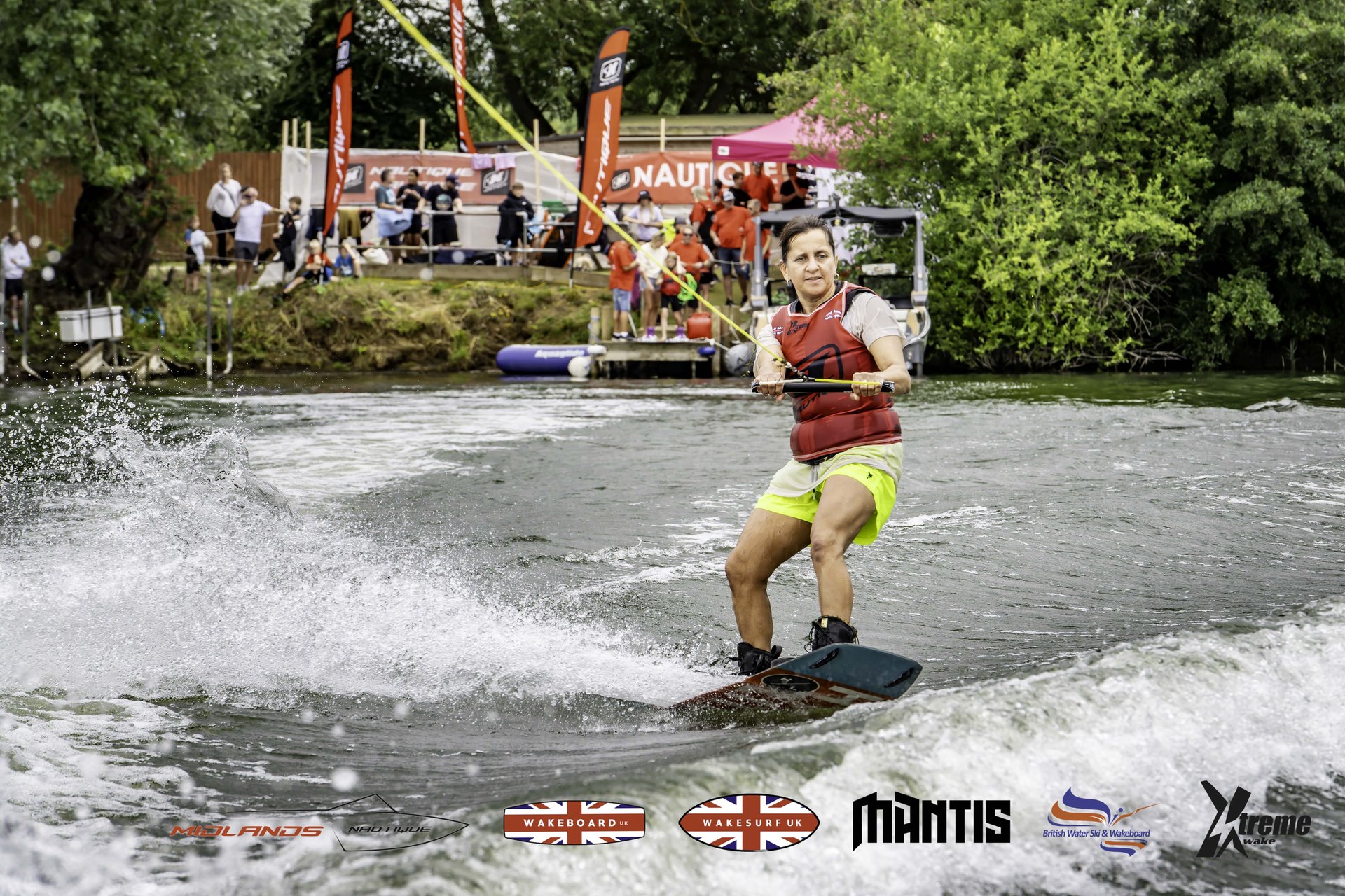 Rider at the 2024 Midlands Nautique UK Wake Nationals Wakeboard