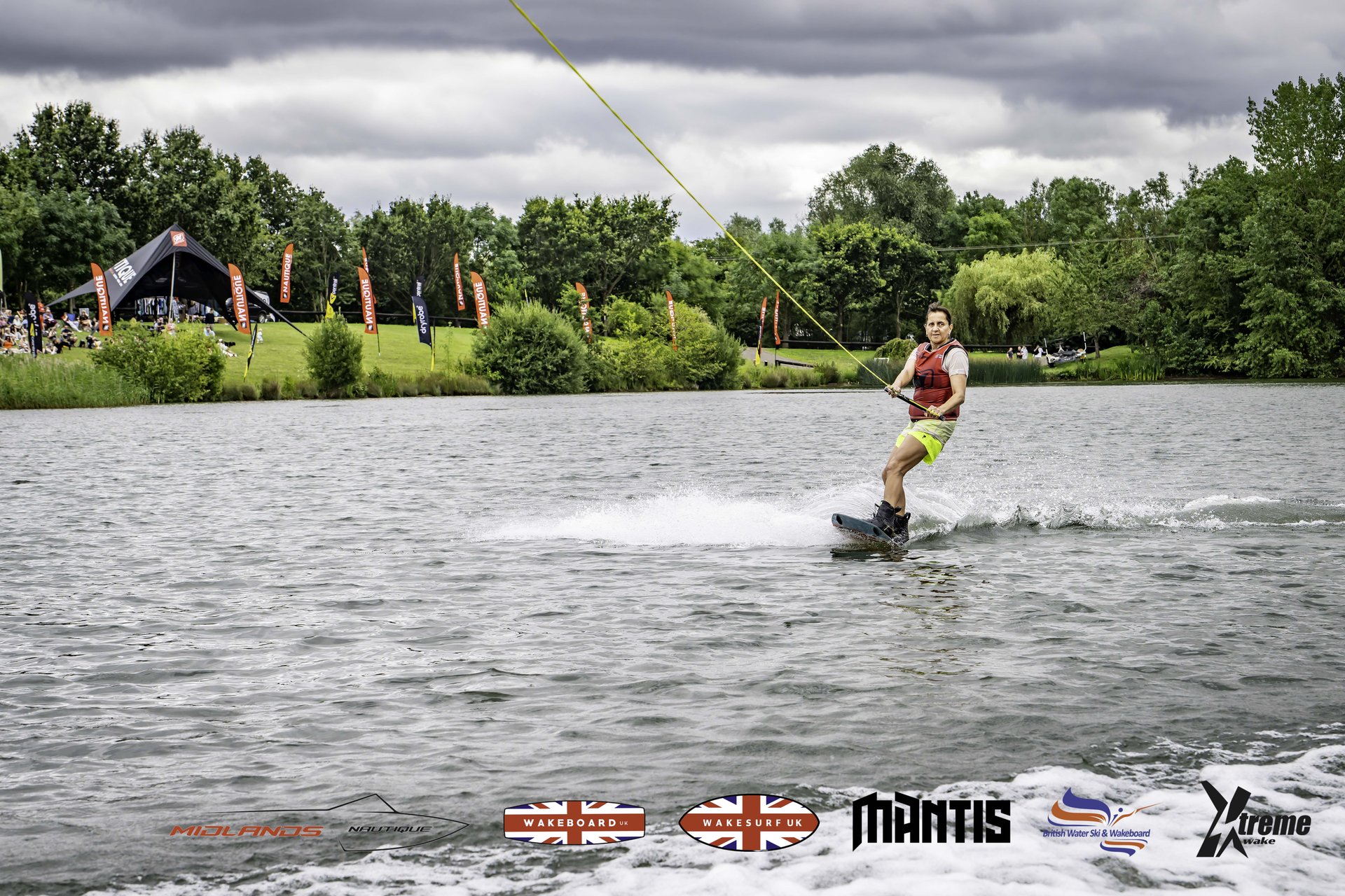 Rider at the 2024 Midlands Nautique UK Wake Nationals Wakeboard