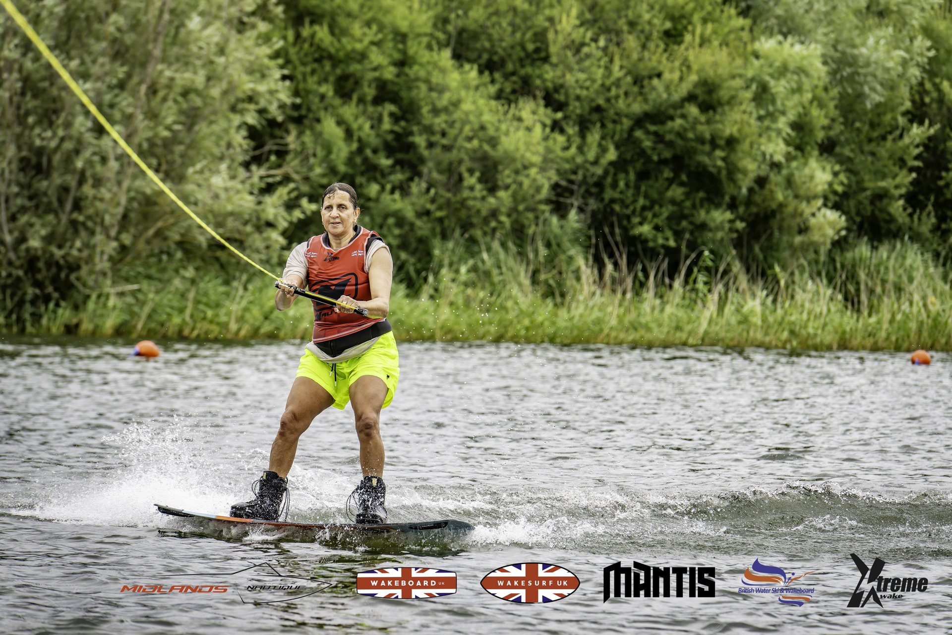 Rider at the 2024 Midlands Nautique UK Wake Nationals Wakeboard
