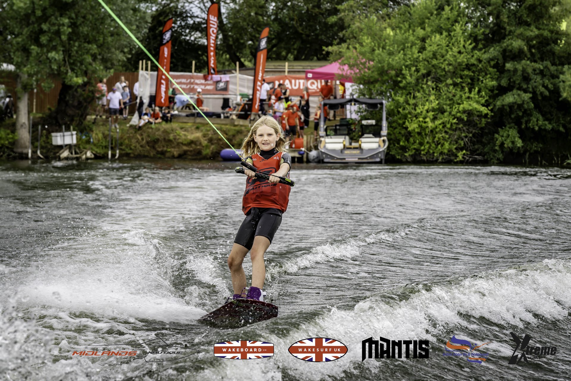 Rider at the 2024 Midlands Nautique UK Wake Nationals Wakeboard