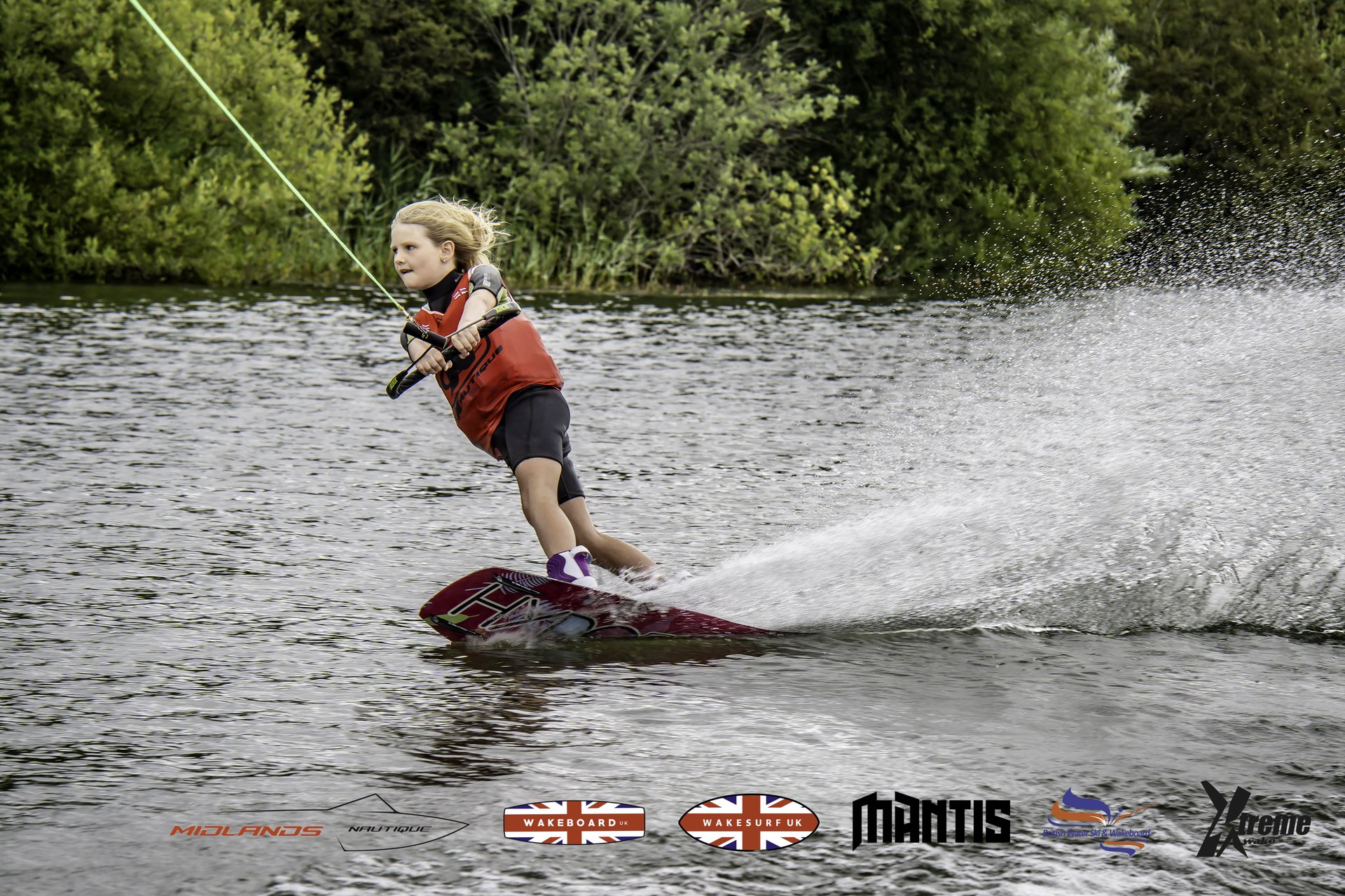 Rider at the 2024 Midlands Nautique UK Wake Nationals Wakeboard