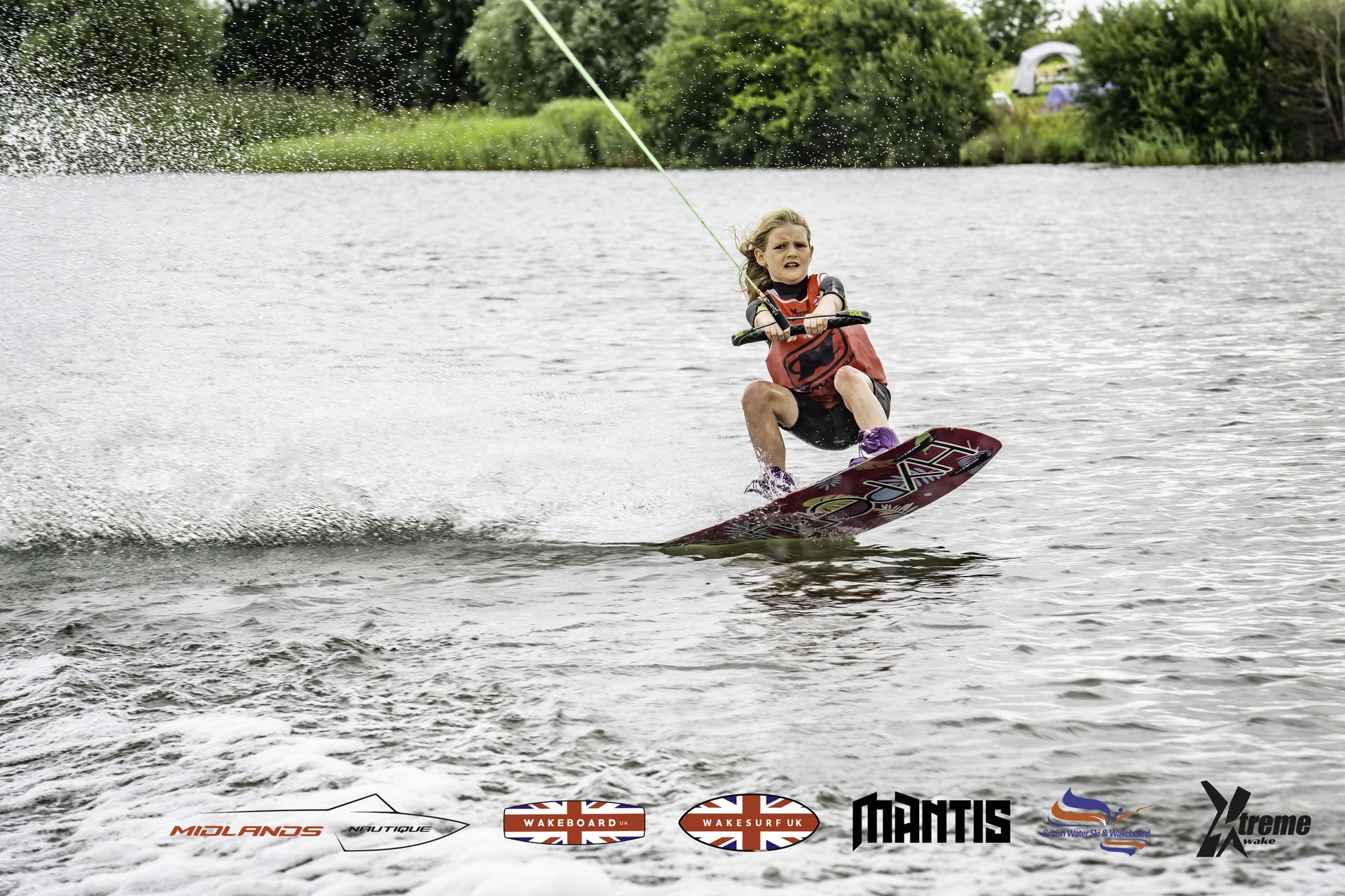 Rider at the 2024 Midlands Nautique UK Wake Nationals Wakeboard