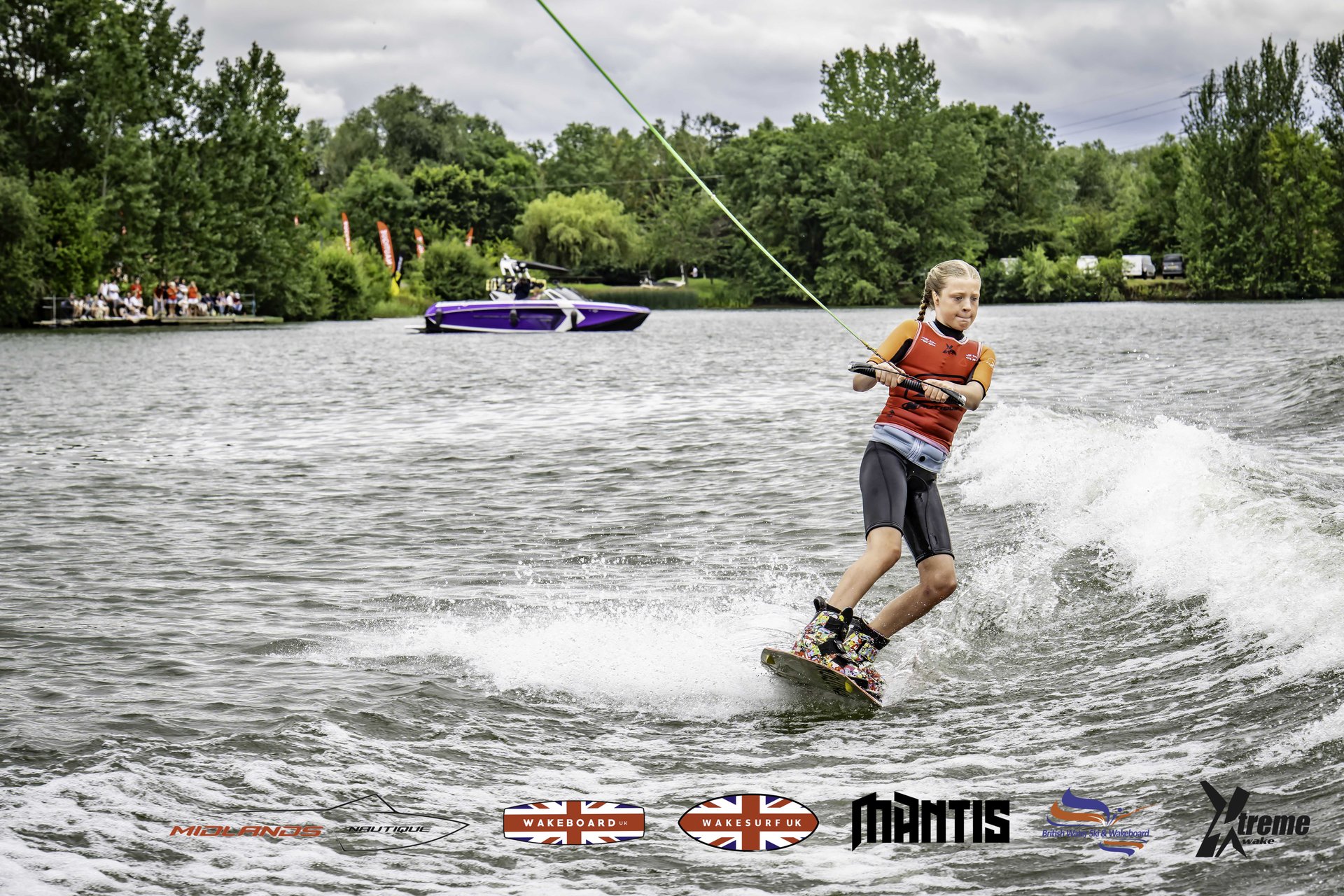 Rider at the 2024 Midlands Nautique UK Wake Nationals Wakeboard