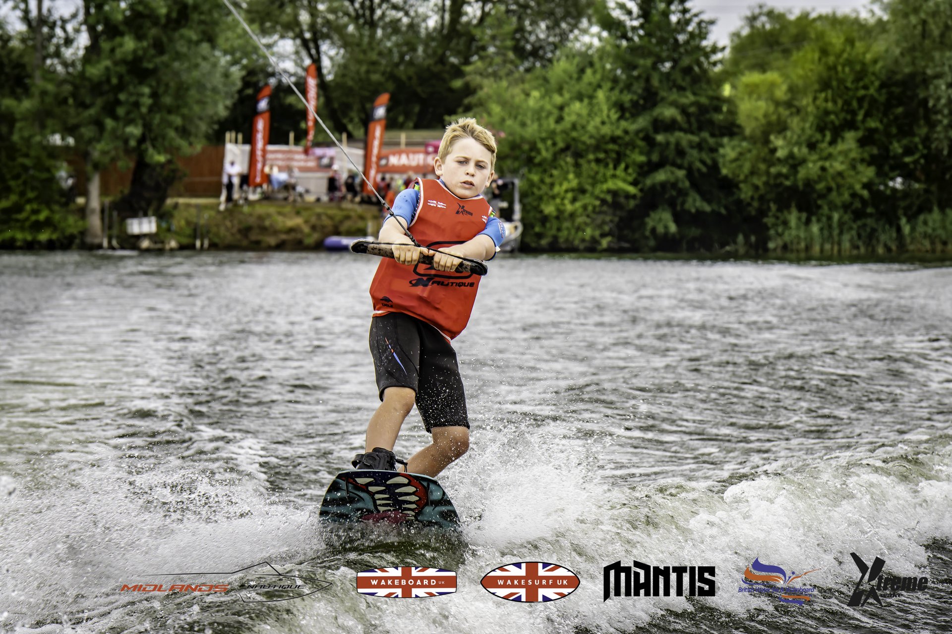 Rider at the 2024 Midlands Nautique UK Wake Nationals Wakeboard