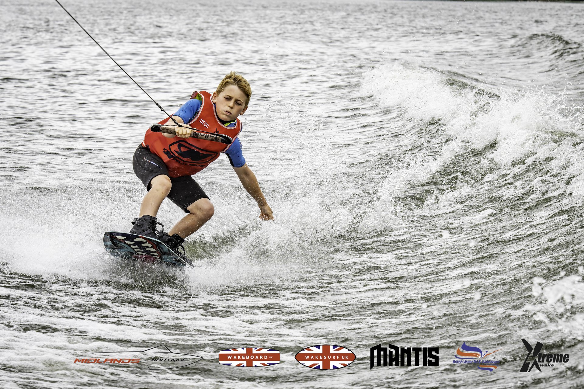 Rider at the 2024 Midlands Nautique UK Wake Nationals Wakeboard