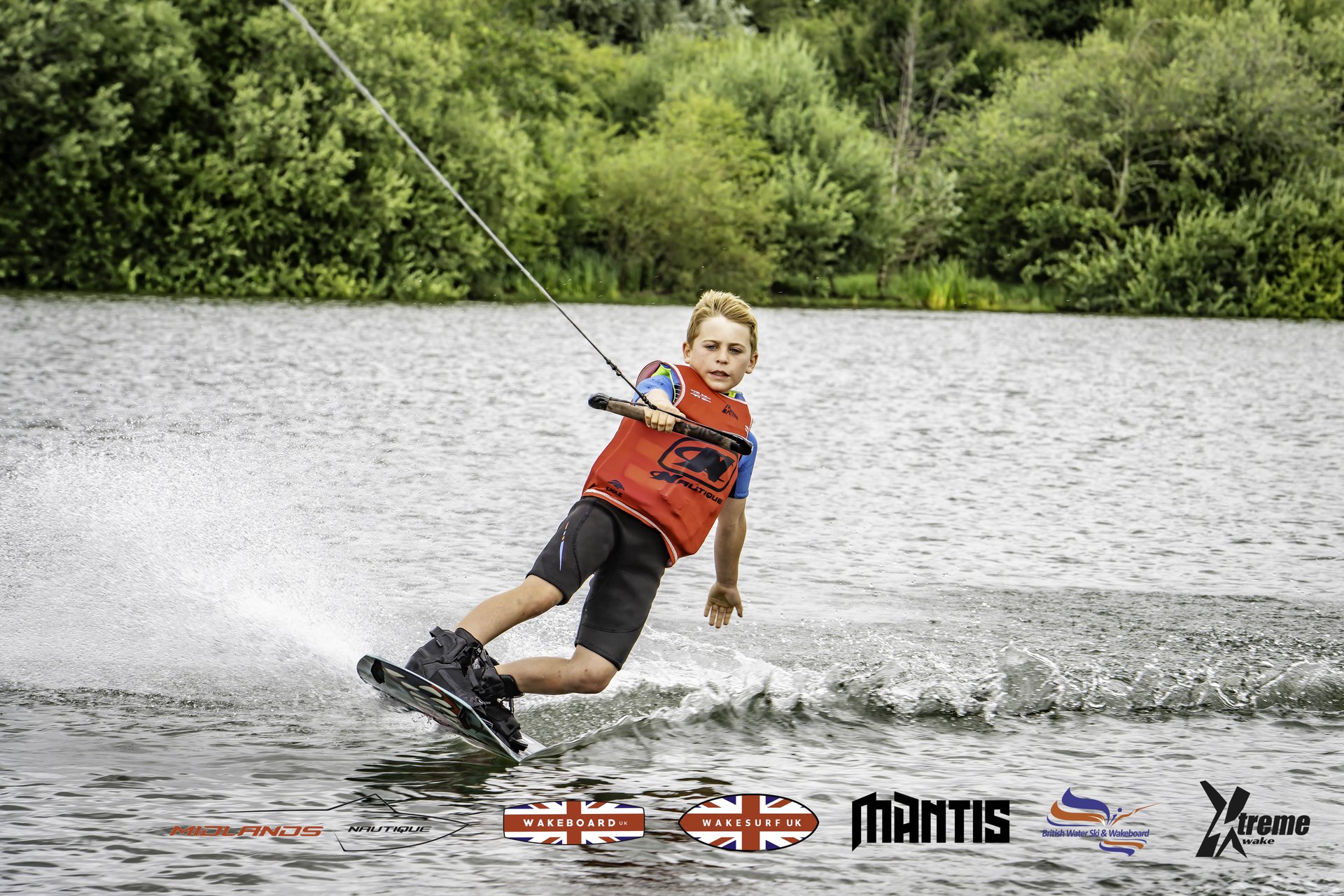 Rider at the 2024 Midlands Nautique UK Wake Nationals Wakeboard