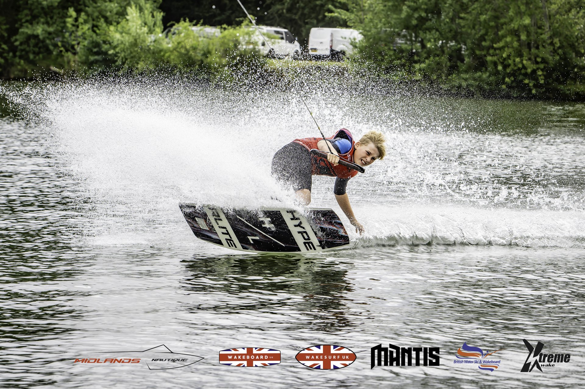 Rider at the 2024 Midlands Nautique UK Wake Nationals Wakeboard