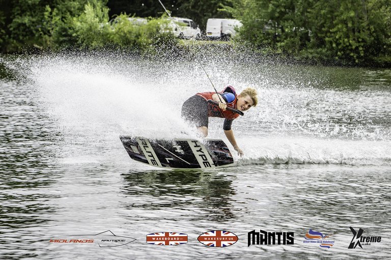 Rider at the 2024 Midlands Nautique UK Wake Nationals Wakeboard - Photo Mantis Pro Media