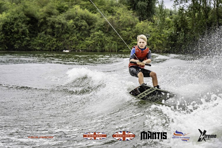 Rider at the 2024 Midlands Nautique UK Wake Nationals Wakeboard - Photo Mantis Pro Media