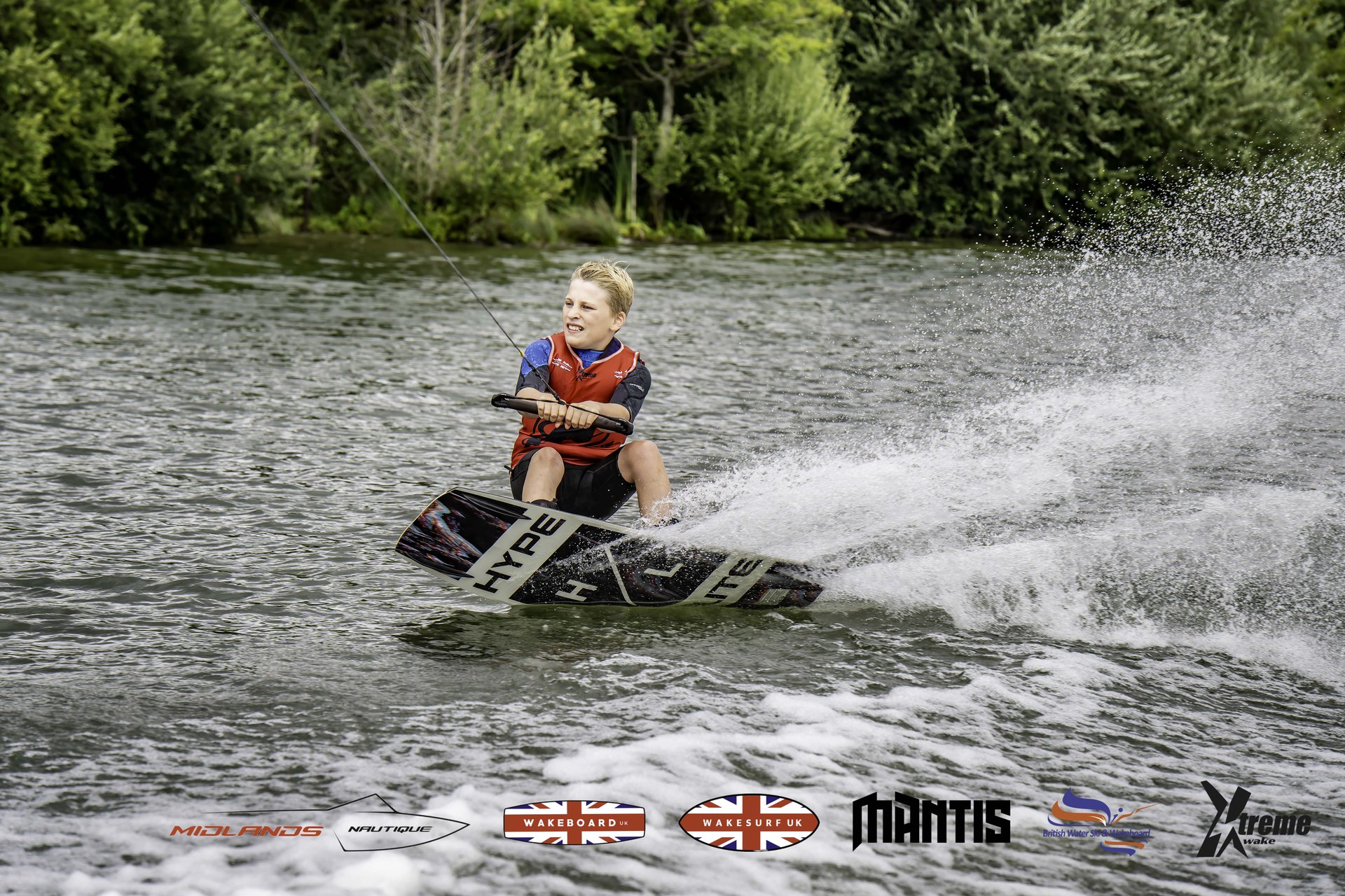 Rider at the 2024 Midlands Nautique UK Wake Nationals Wakeboard
