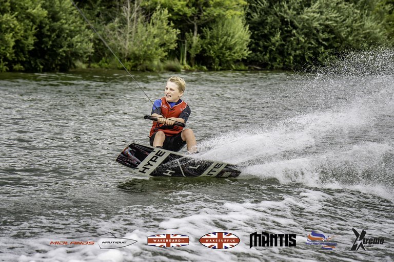 Rider at the 2024 Midlands Nautique UK Wake Nationals Wakeboard - Photo Mantis Pro Media