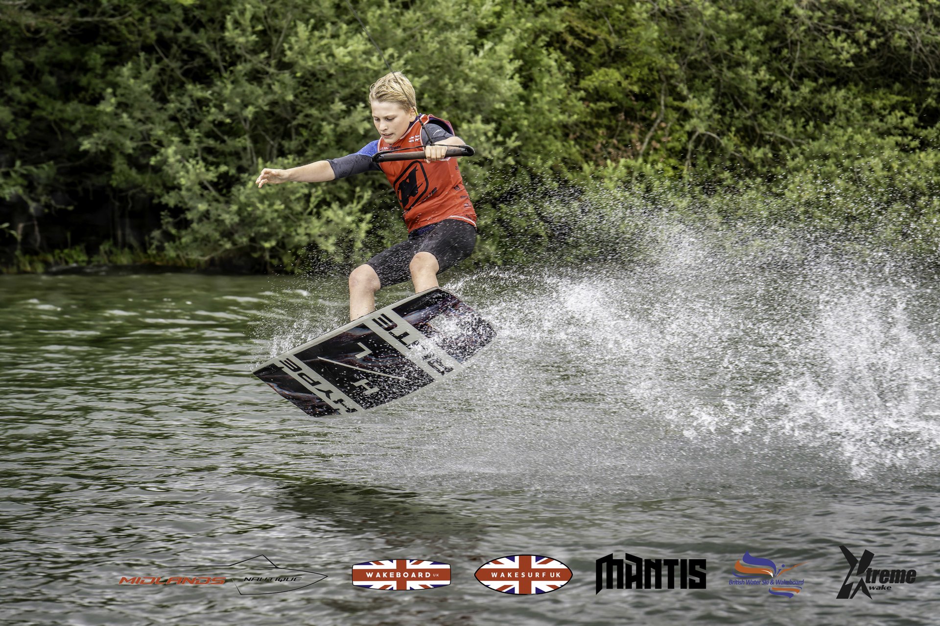 Rider at the 2024 Midlands Nautique UK Wake Nationals Wakeboard