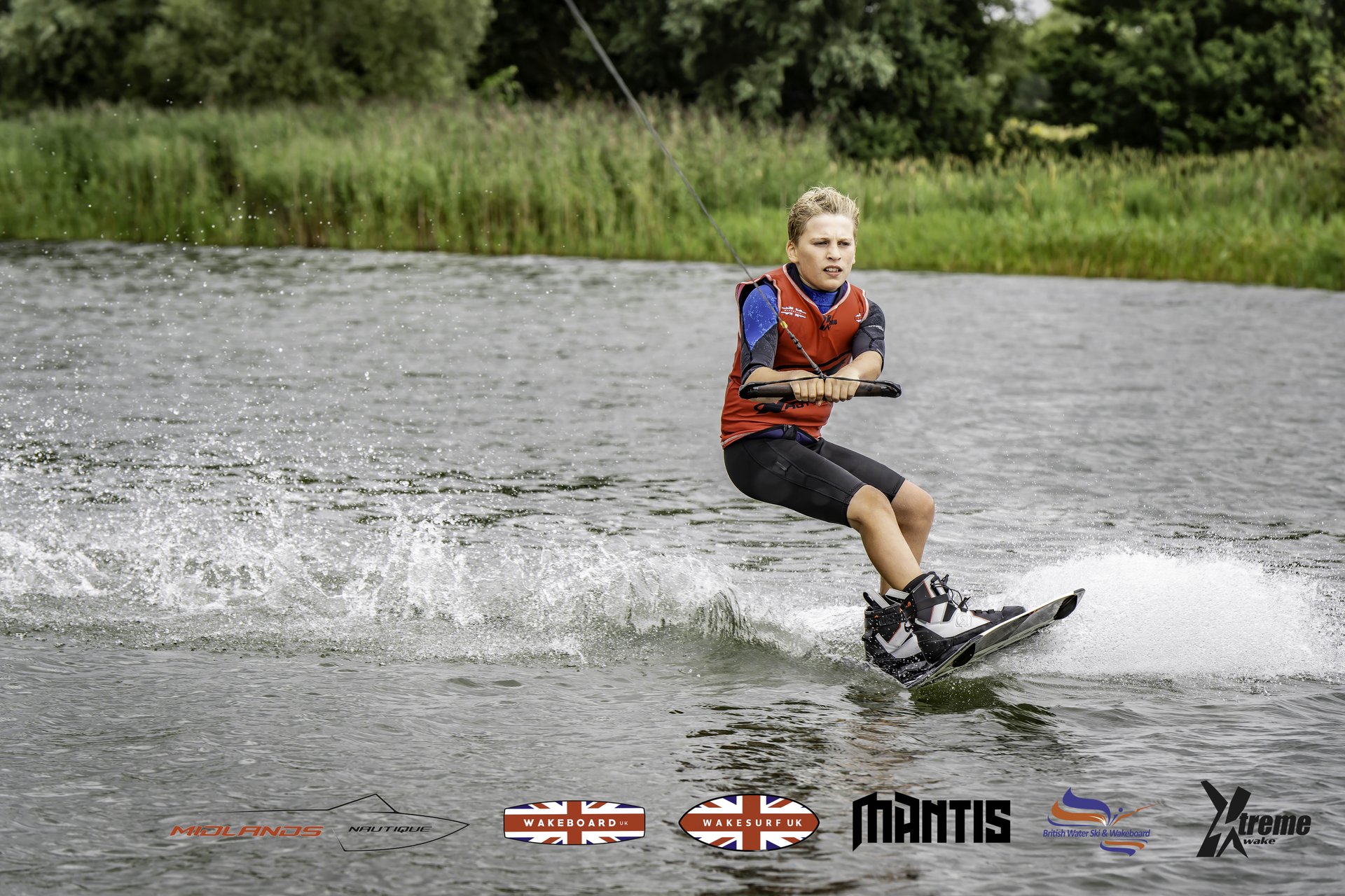Rider at the 2024 Midlands Nautique UK Wake Nationals Wakeboard