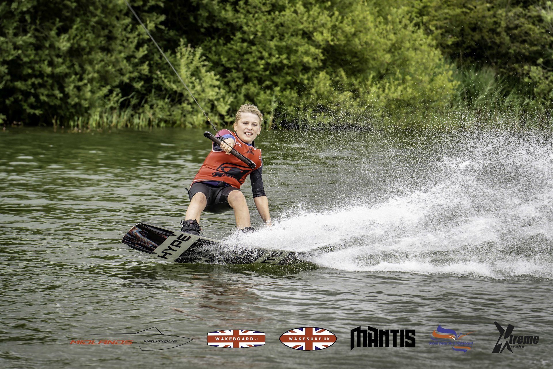 Rider at the 2024 Midlands Nautique UK Wake Nationals Wakeboard
