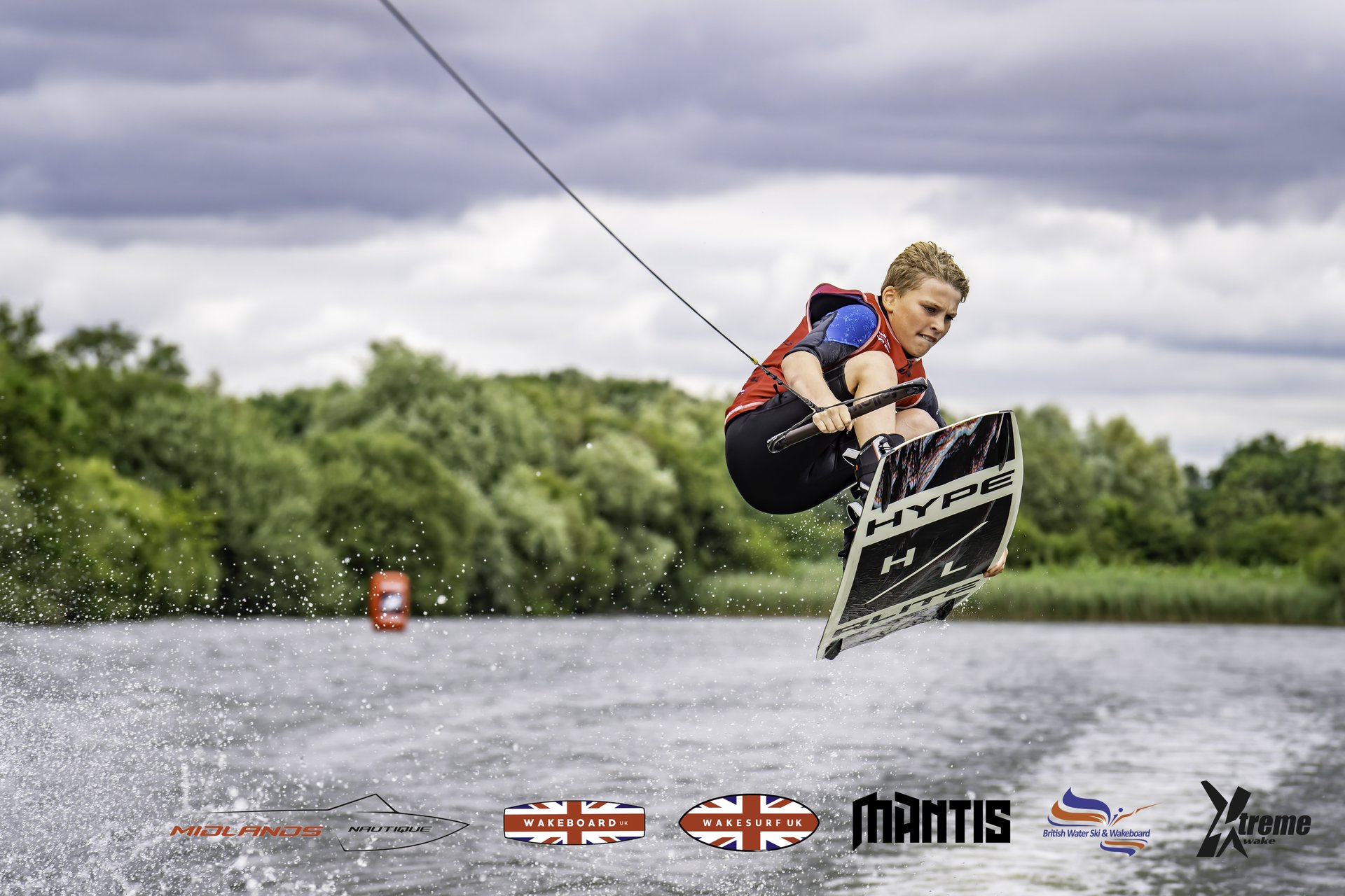 Rider at the 2024 Midlands Nautique UK Wake Nationals Wakeboard