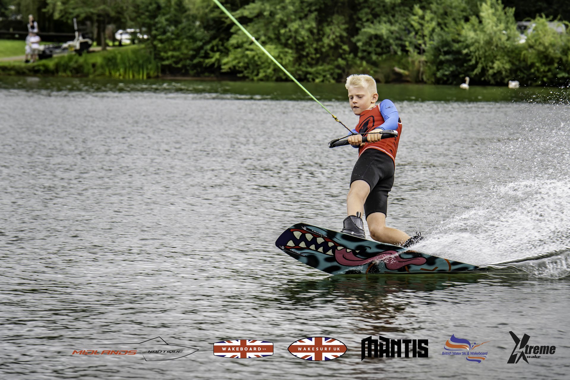 Rider at the 2024 Midlands Nautique UK Wake Nationals Wakeboard