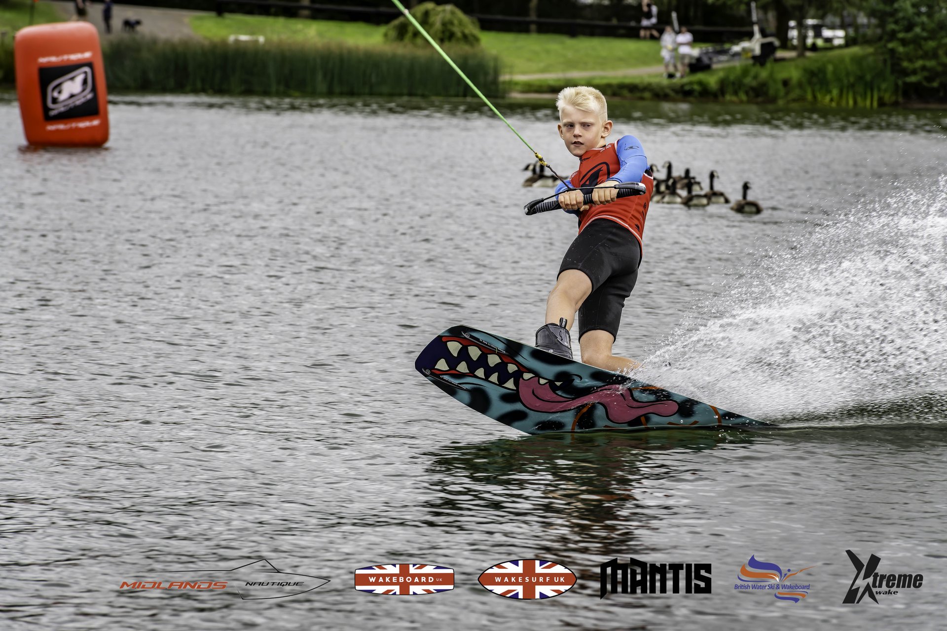 Rider at the 2024 Midlands Nautique UK Wake Nationals Wakeboard