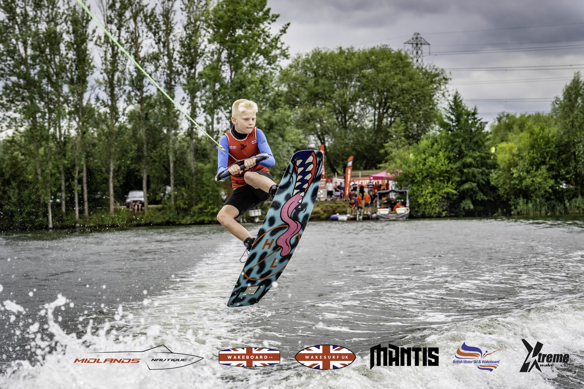Rider at the 2024 Midlands Nautique UK Wake Nationals Wakeboard