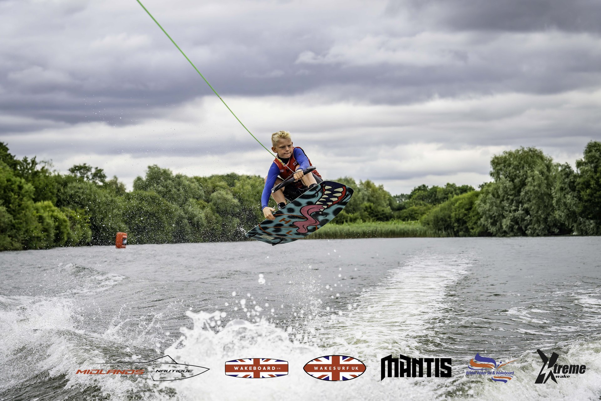 Rider at the 2024 Midlands Nautique UK Wake Nationals Wakeboard